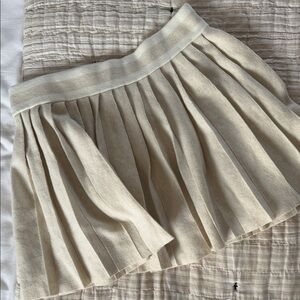 Aerie Cream Skater Skirt